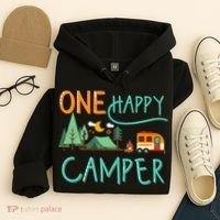 One Happy Camper First Birthday Camping Matching Hoodie thumb 4