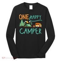 One Happy Camper First Birthday Camping Matching Long Sleeve Shirt thumb 0