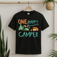 One Happy Camper First Birthday Camping Matching T-Shirt thumb 2