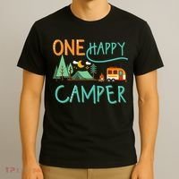 One Happy Camper First Birthday Camping Matching T-Shirt thumb 3
