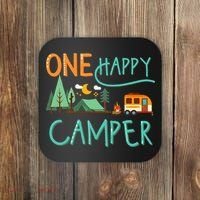 One Happy Camper First Birthday Camping Matching Coaster thumb 0