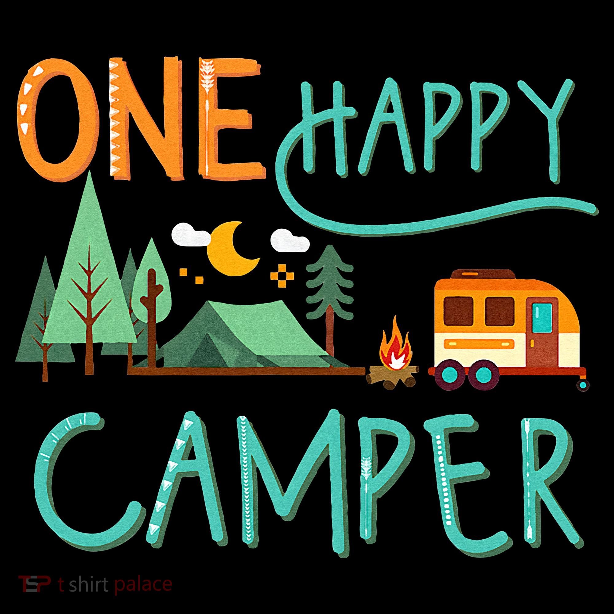 One Happy Camper First Birthday Camping Matching Women's Hoodie