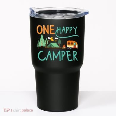 One Happy Camper First Birthday Camping Matching Tumbler