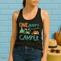 One Happy Camper First Birthday Camping Matching Women's Tank Top thumb 2
