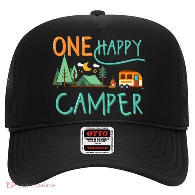 One Happy Camper First Birthday Camping Matching Hat