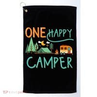 One Happy Camper First Birthday Camping Matching Golf Towel thumb 0