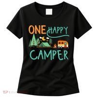 One Happy Camper First Birthday Camping Matching Women's T-Shirt thumb 0