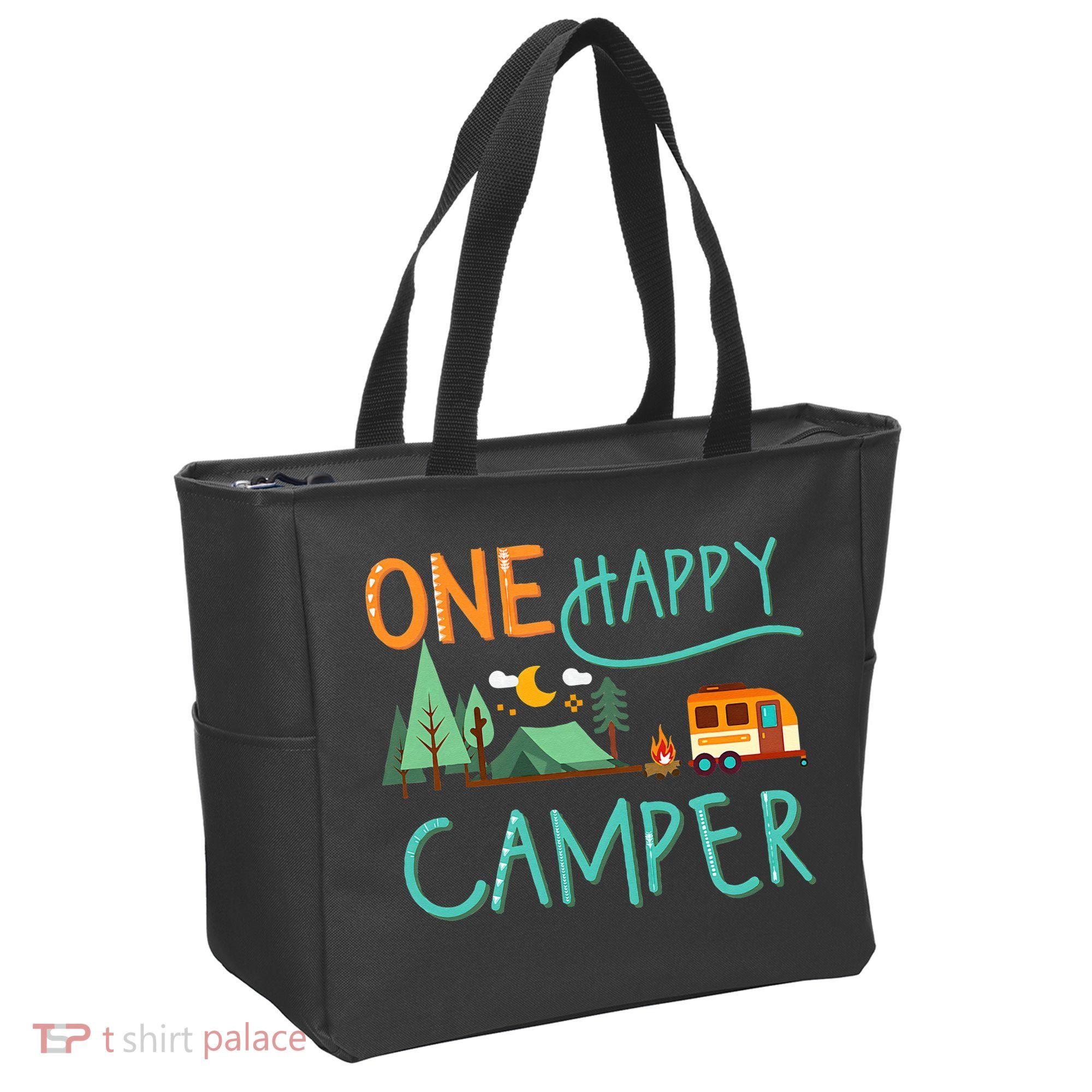 One Happy Camper First Birthday Camping Matching Tote Bag