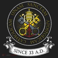 One Holy Catholic & Apostolic Church Catholic Latin Women's Sweatshirt thumb 2