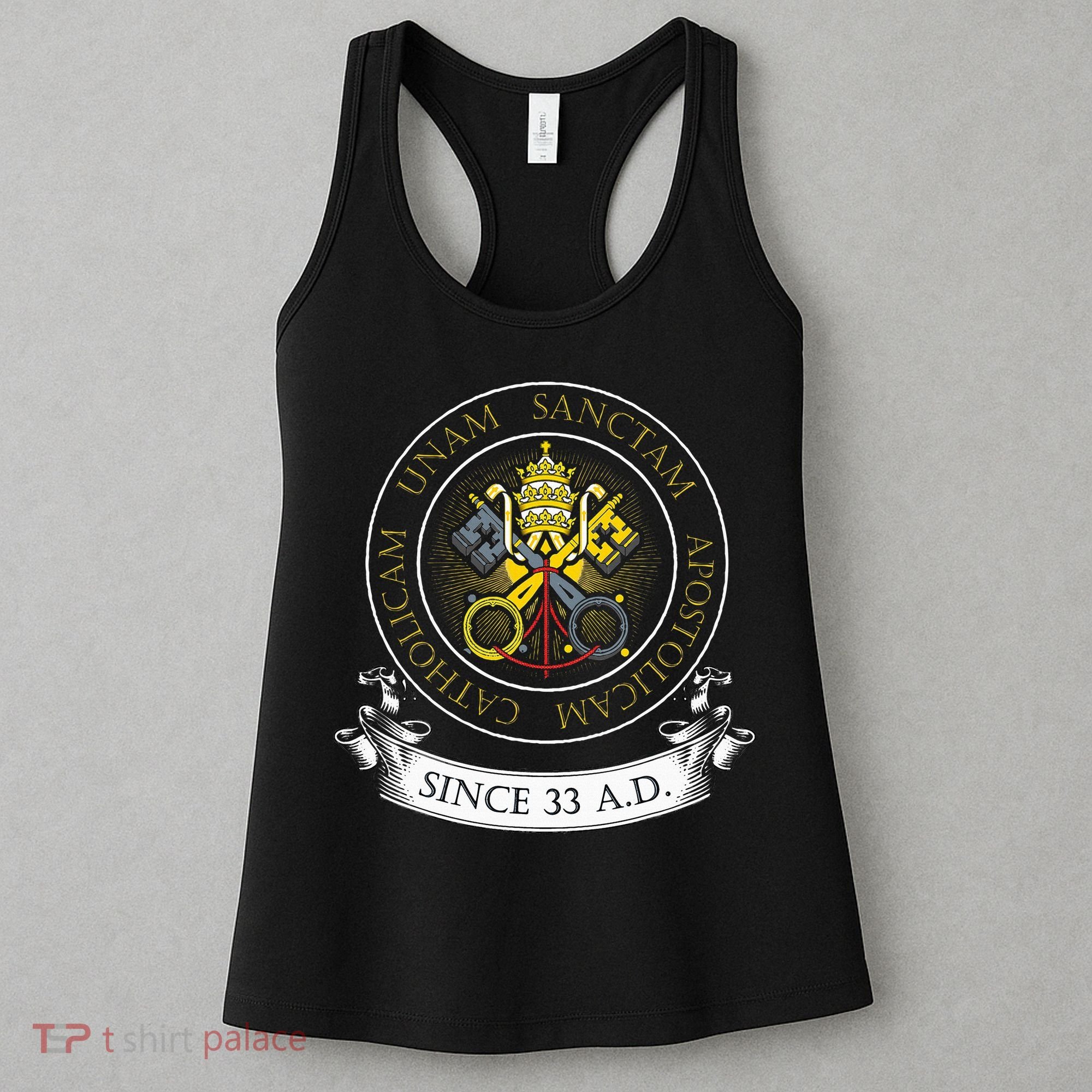 One Holy Catholic & Apostolic Church Catholic Latin Women's Tank Top
