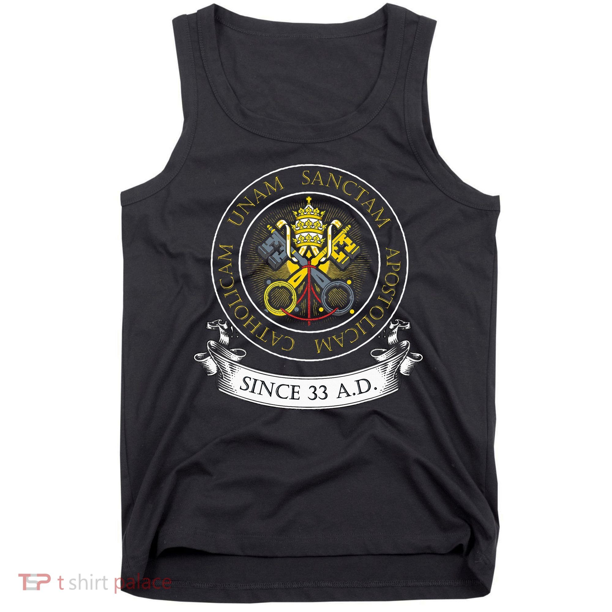 One Holy Catholic & Apostolic Church Catholic Latin Tank Top