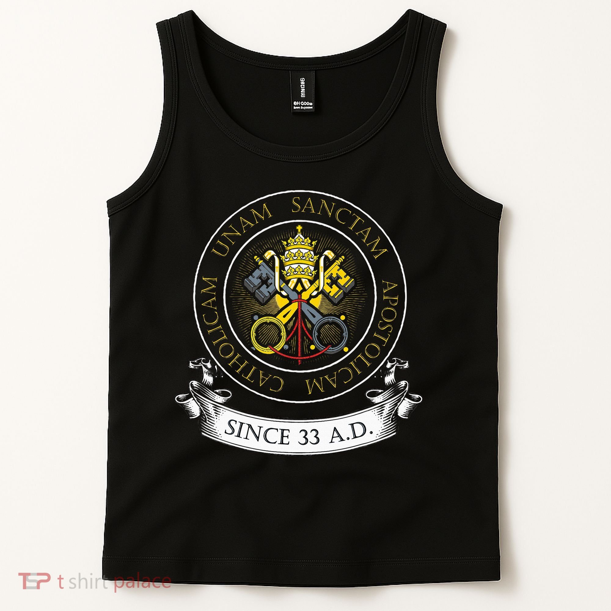One Holy Catholic & Apostolic Church Catholic Latin Tank Top