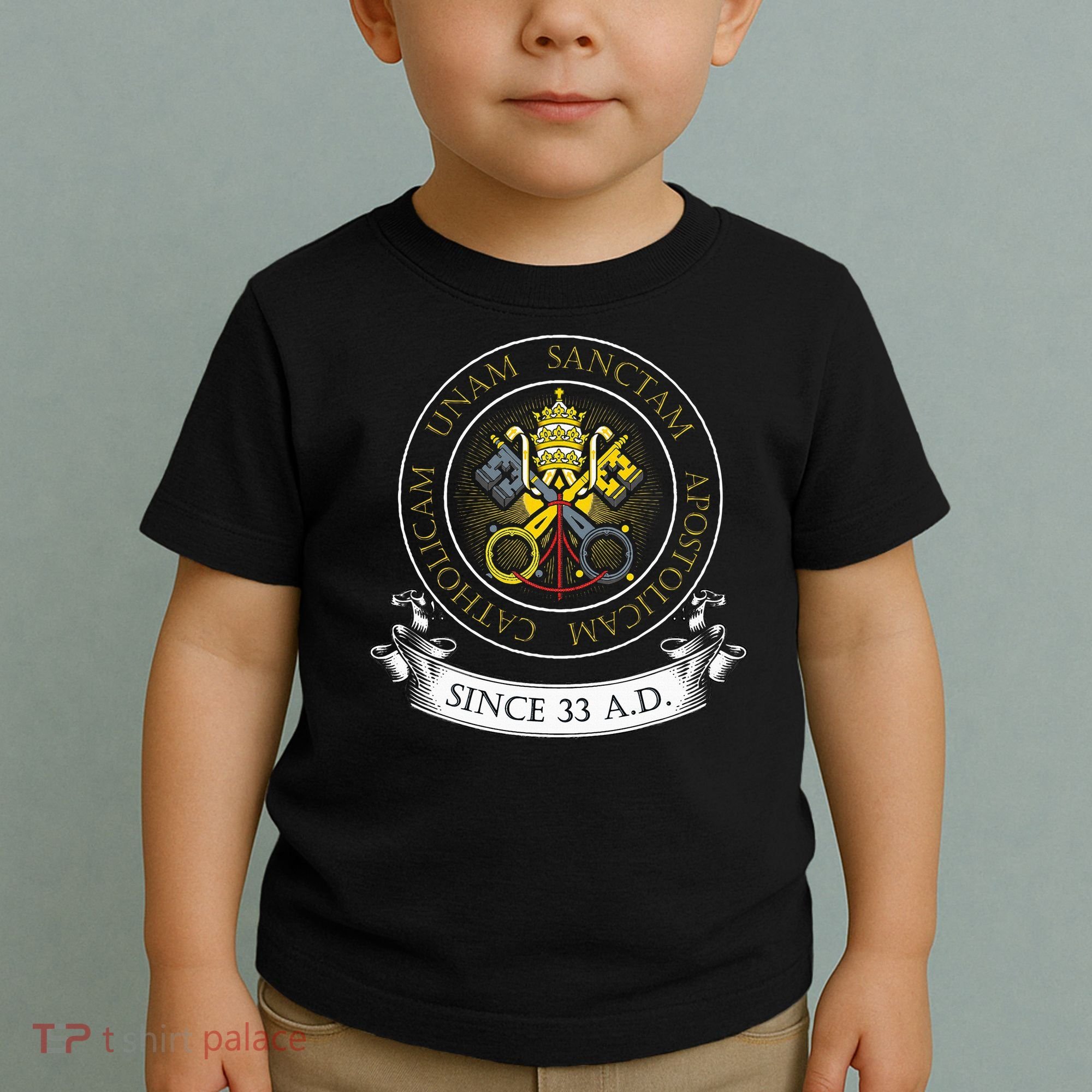 One Holy Catholic & Apostolic Church Catholic Latin Toddler T-Shirt