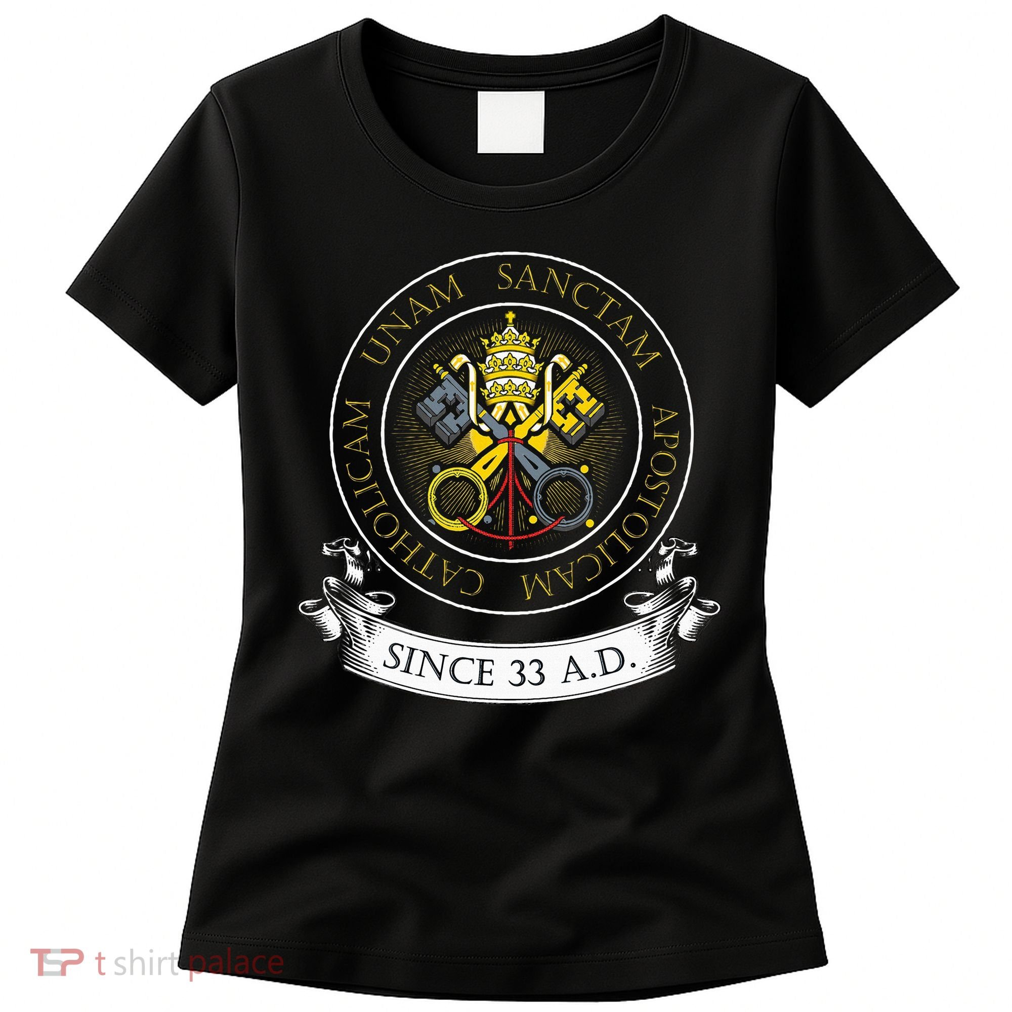 One Holy Catholic & Apostolic Church Catholic Latin Women's T-Shirt