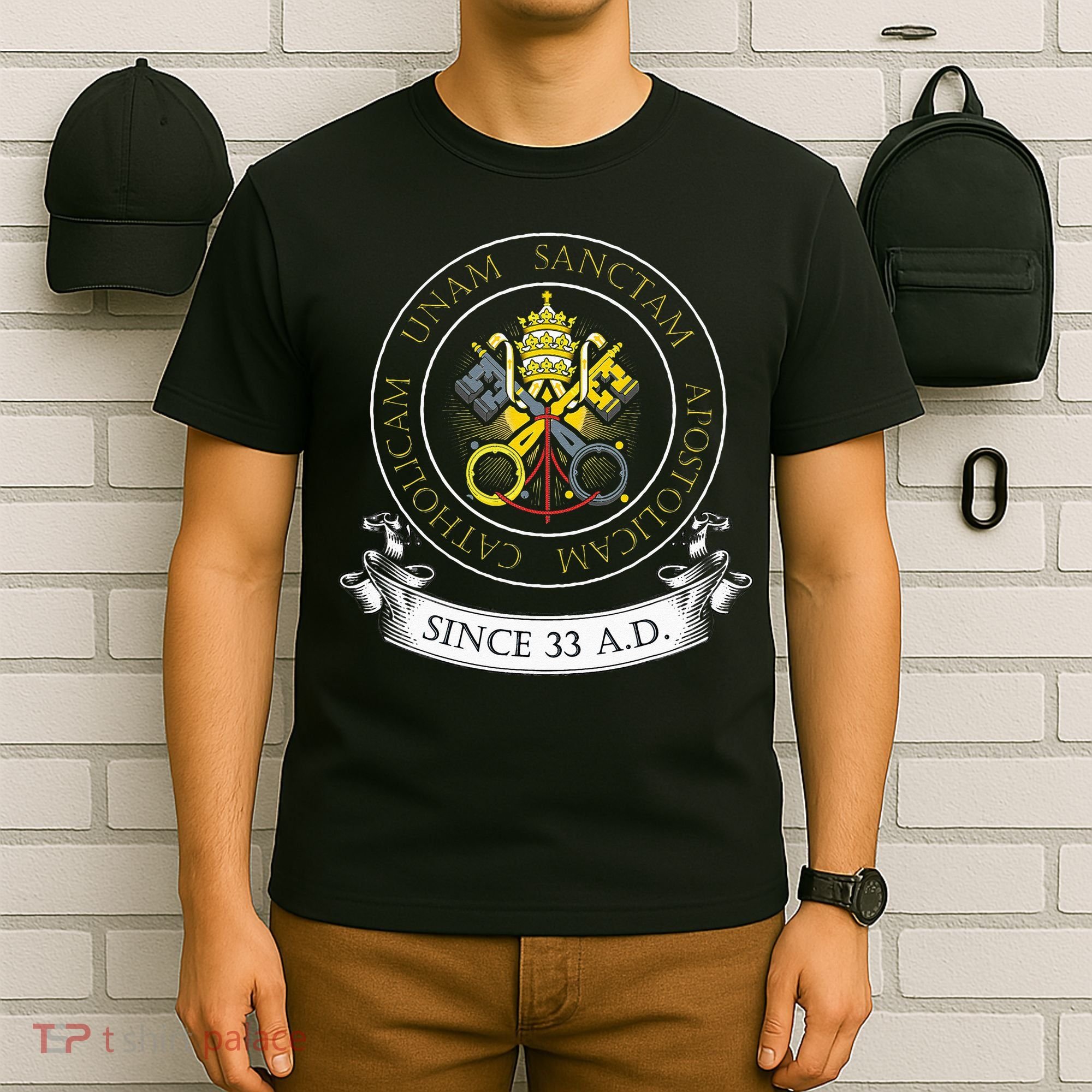 One Holy Catholic & Apostolic Church Catholic Latin T-Shirt