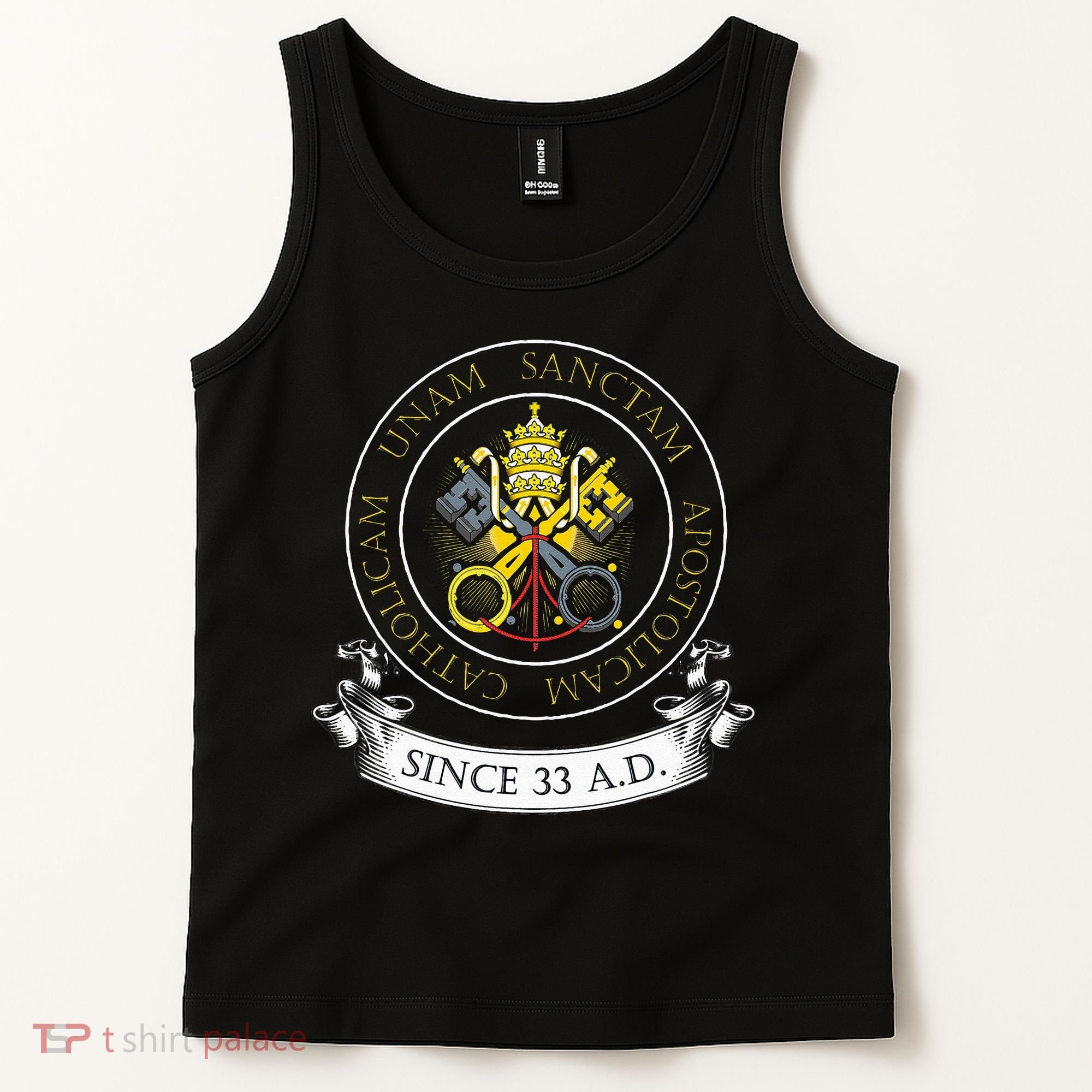 One Holy Catholic & Apostolic Church Catholic Latin Tank Top