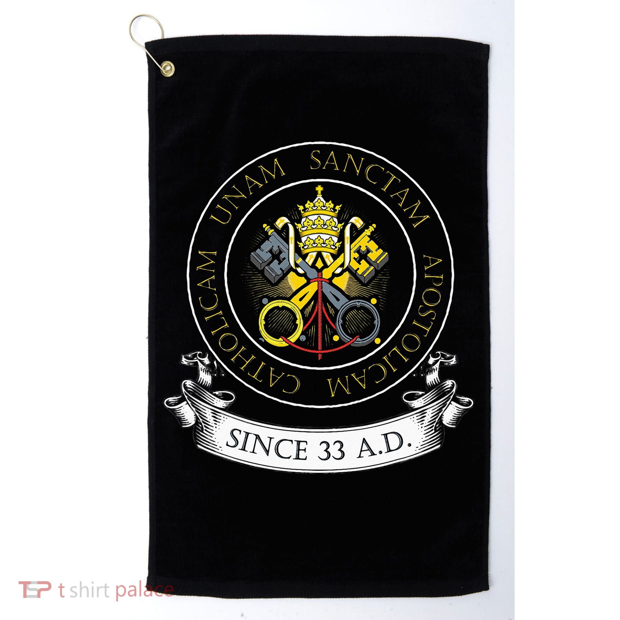 One Holy Catholic & Apostolic Church Catholic Latin Golf Towel