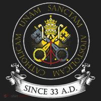 One Holy Catholic & Apostolic Church Catholic Latin Golf Towel thumb 3