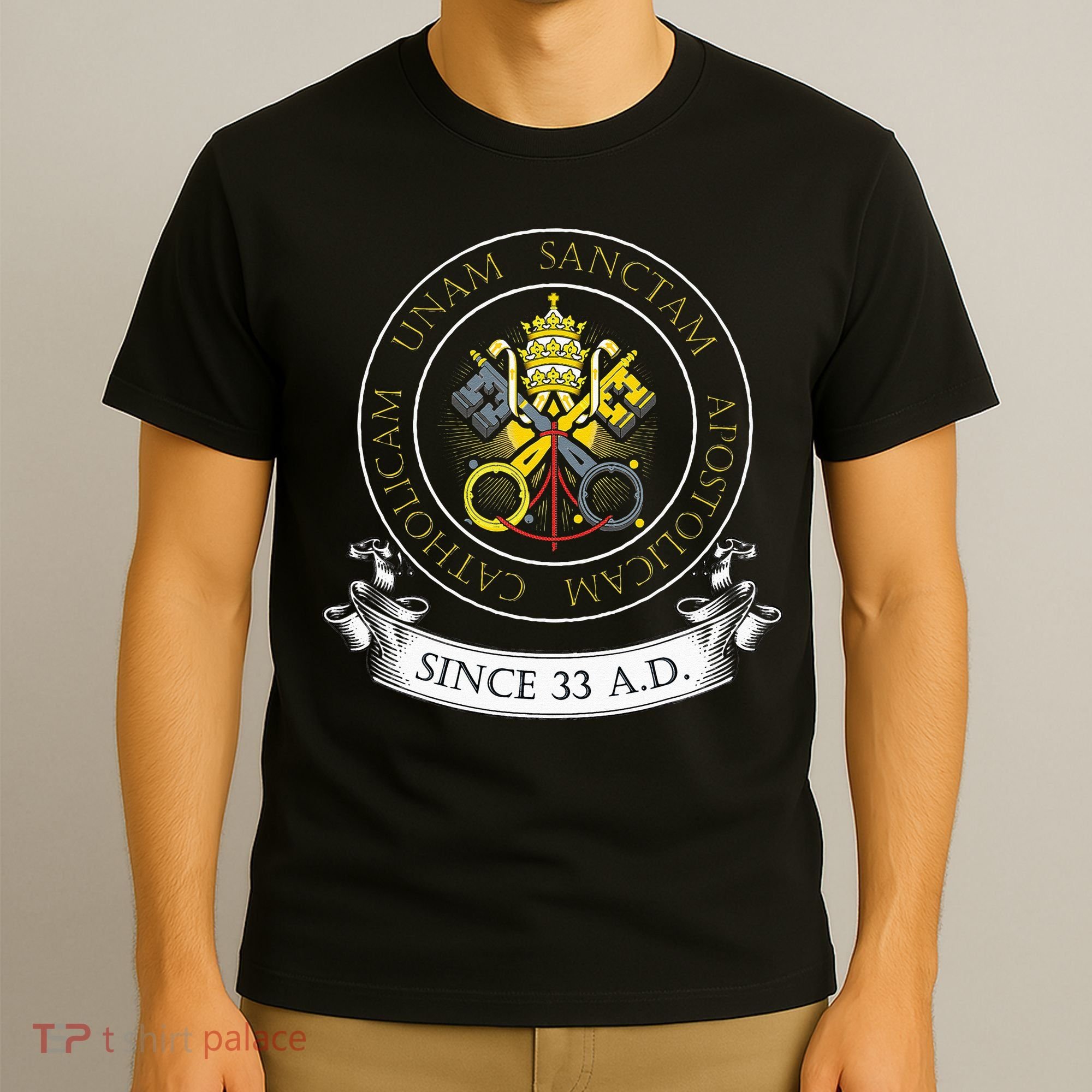 One Holy Catholic & Apostolic Church Catholic Latin T-Shirt