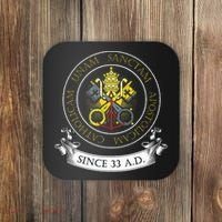 One Holy Catholic & Apostolic Church Catholic Latin Coaster thumb 0