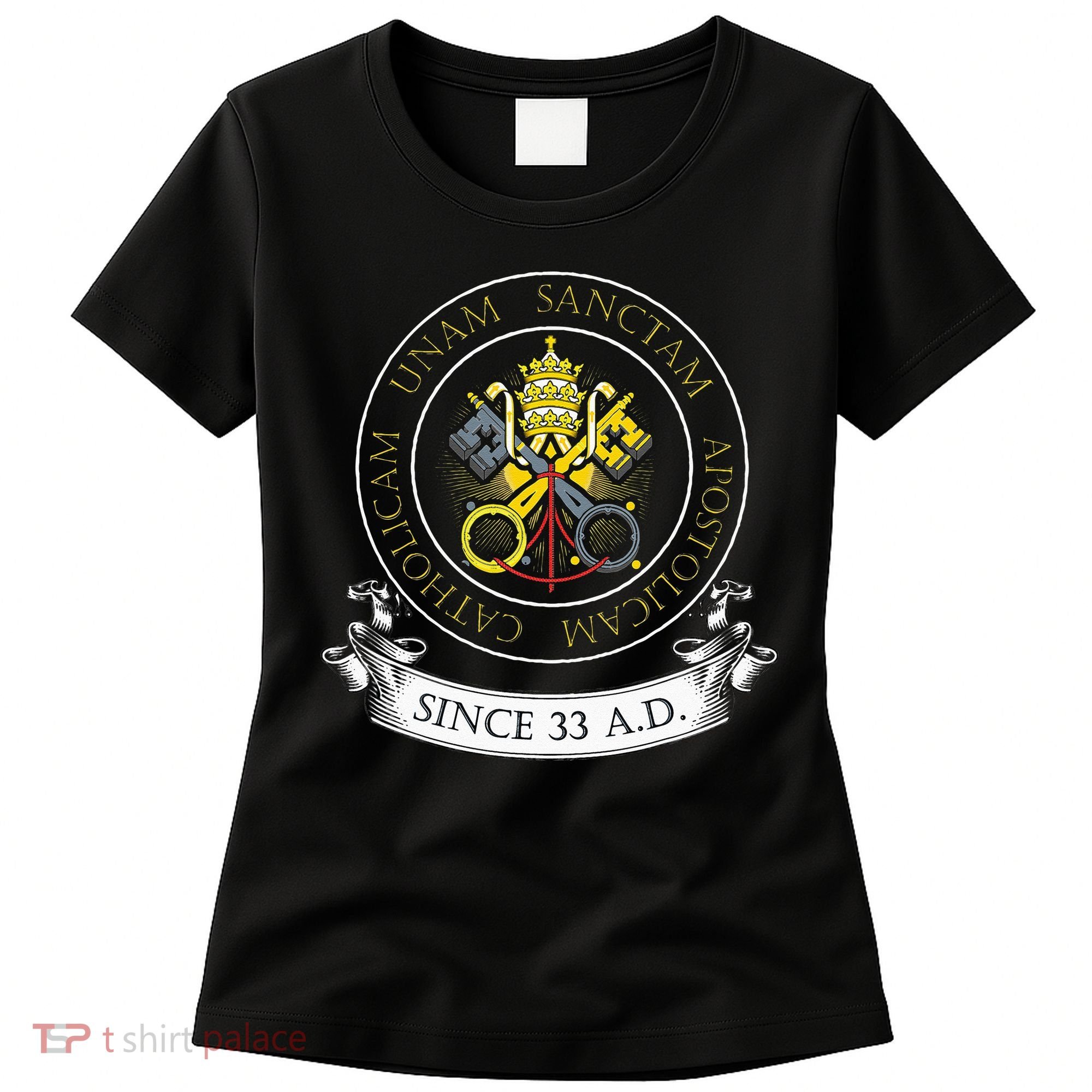 One Holy Catholic & Apostolic Church Catholic Latin Women's T-Shirt