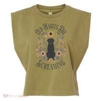 Old Habits Die Screaming Lyrics The Black Dog Ttpd Garment-Dyed Women's Muscle Tee thumb 0