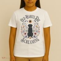 Old Habits Die Screaming Lyrics The Black Dog Ttpd T-Shirt thumb 4