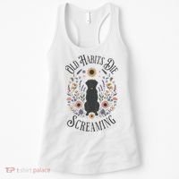 Old Habits Die Screaming Lyrics The Black Dog Ttpd Women's Tank Top thumb 0