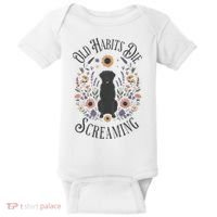 Old Habits Die Screaming Lyrics The Black Dog Ttpd Baby Bodysuit thumb 0