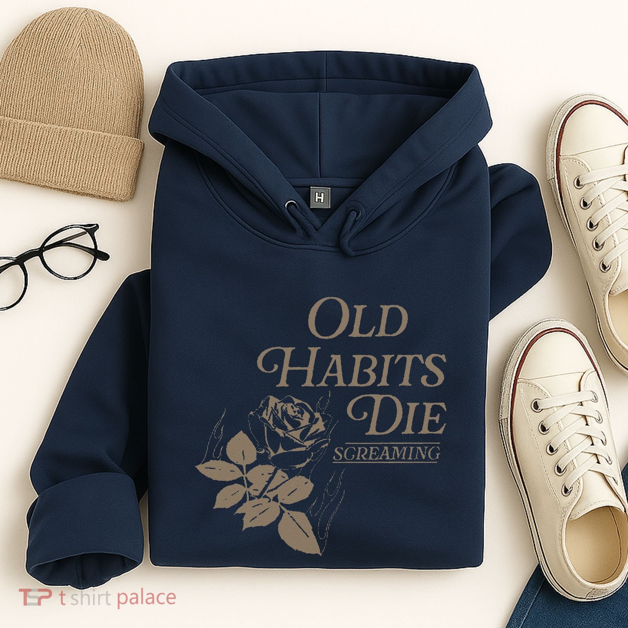Old Habits Die Screaming Hoodie