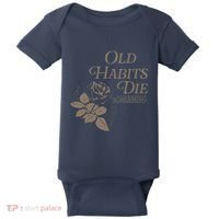 Old Habits Die Screaming Baby Bodysuit thumb 0