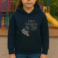 Old Habits Die Screaming Kids Hoodie thumb 3
