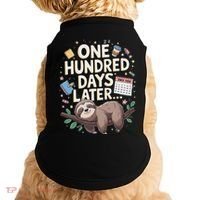 One Hundred Days Later 100th Day Sloth Teacher Or Pupil Doggie Tank thumb 0