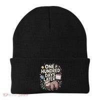 One Hundred Days Later 100th Day Sloth Teacher Or Pupil Beanie thumb 0