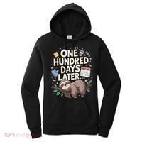 One Hundred Days Later 100th Day Sloth Teacher Or Pupil Women's Hoodie thumb 0