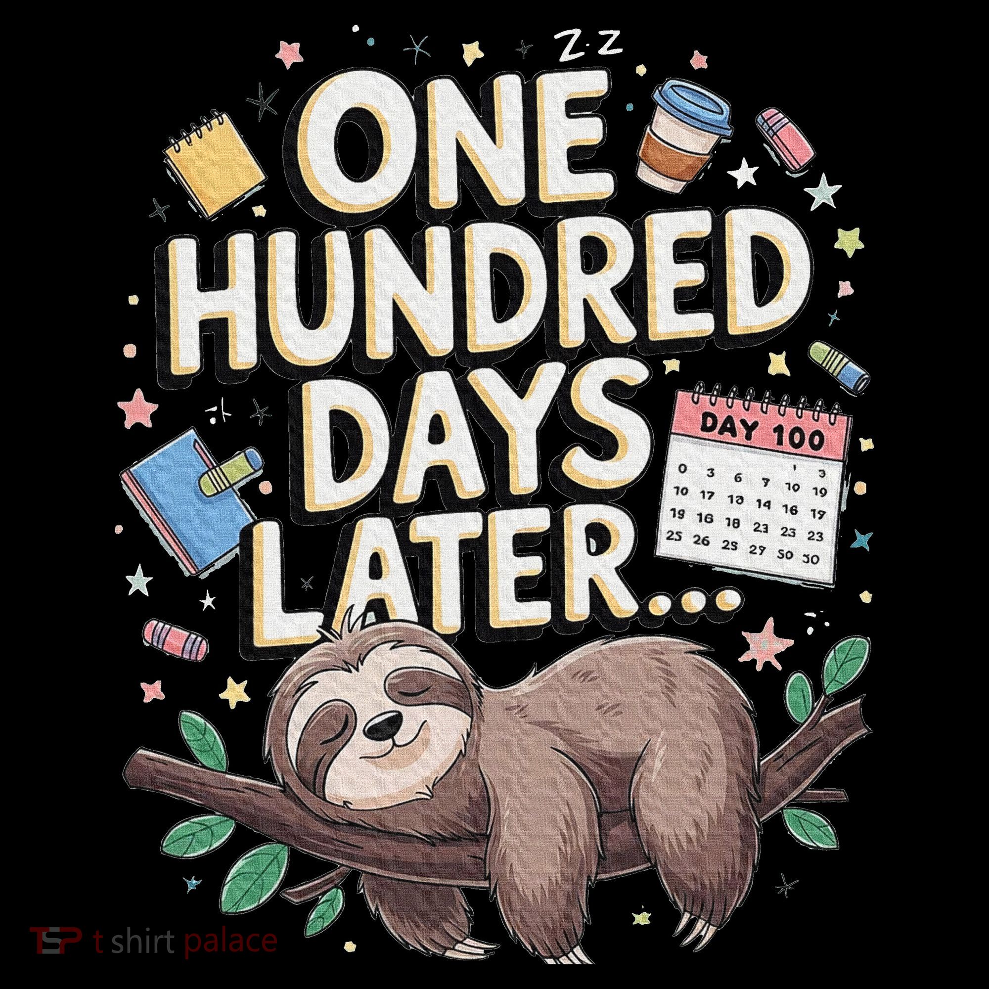 One Hundred Days Later 100th Day Sloth Teacher Or Pupil Women's Hoodie