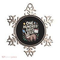 One Hundred Days Later 100th Day Sloth Teacher Or Pupil Ornament thumb 0