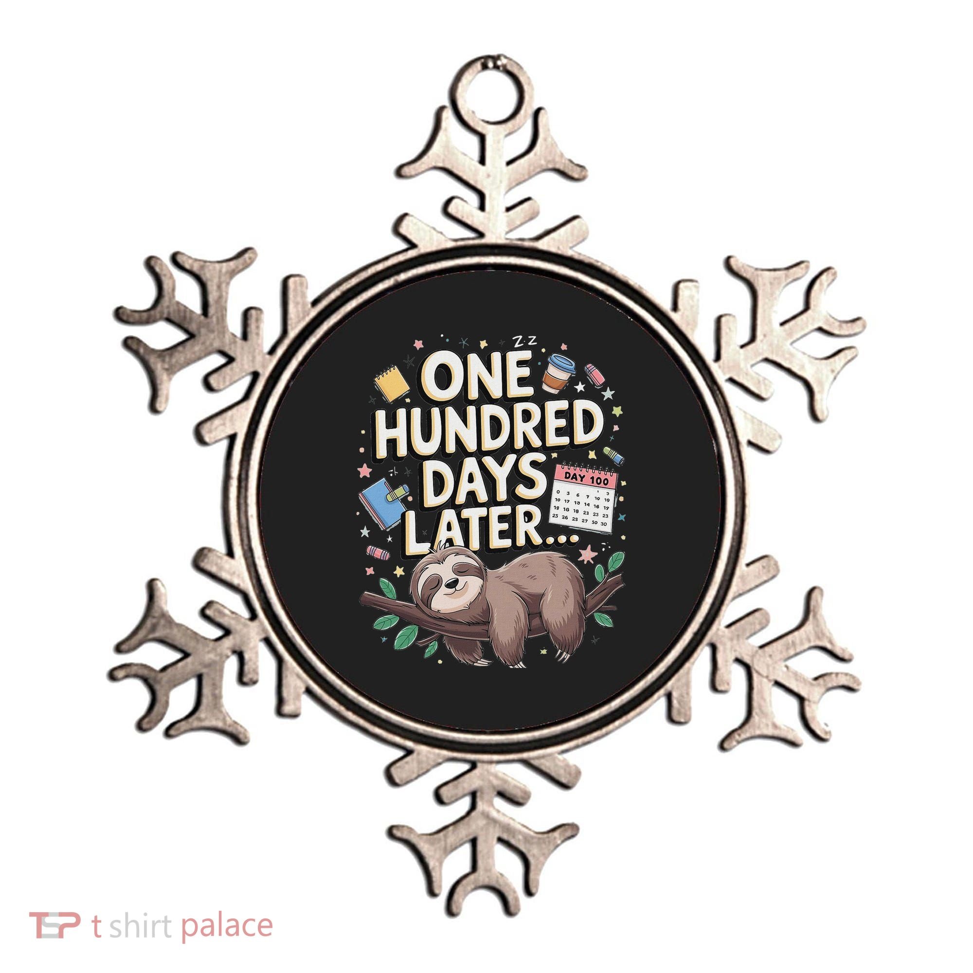 One Hundred Days Later 100th Day Sloth Teacher Or Pupil Ornament
