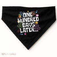 One Hundred Days Later 100 Days Of School USA-Made Doggie Bandana thumb 0