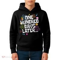 One Hundred Days Later 100 Days Of School Kids Hoodie thumb 4