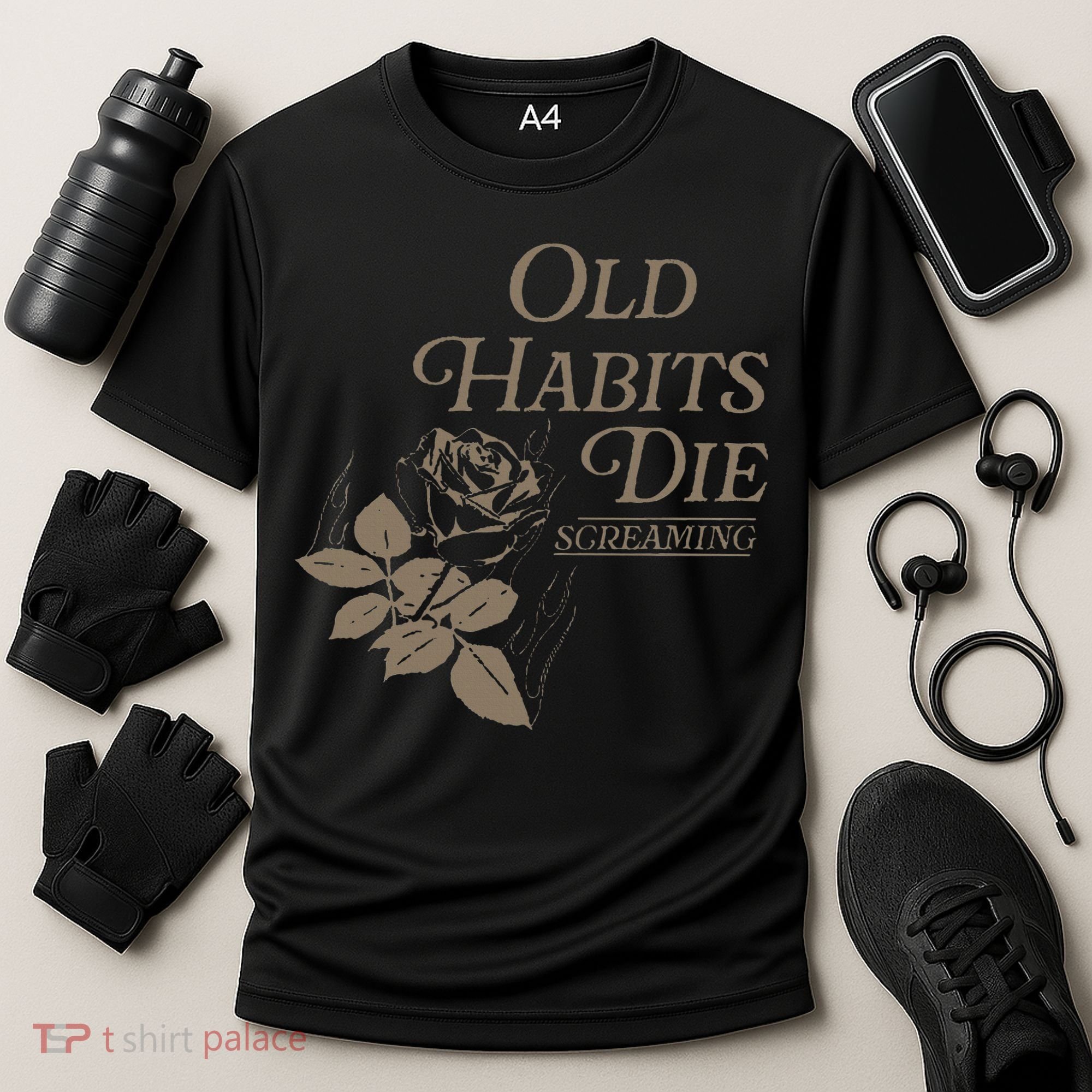 Old Habits Die Screaming Cooling Performance Crew T-Shirt