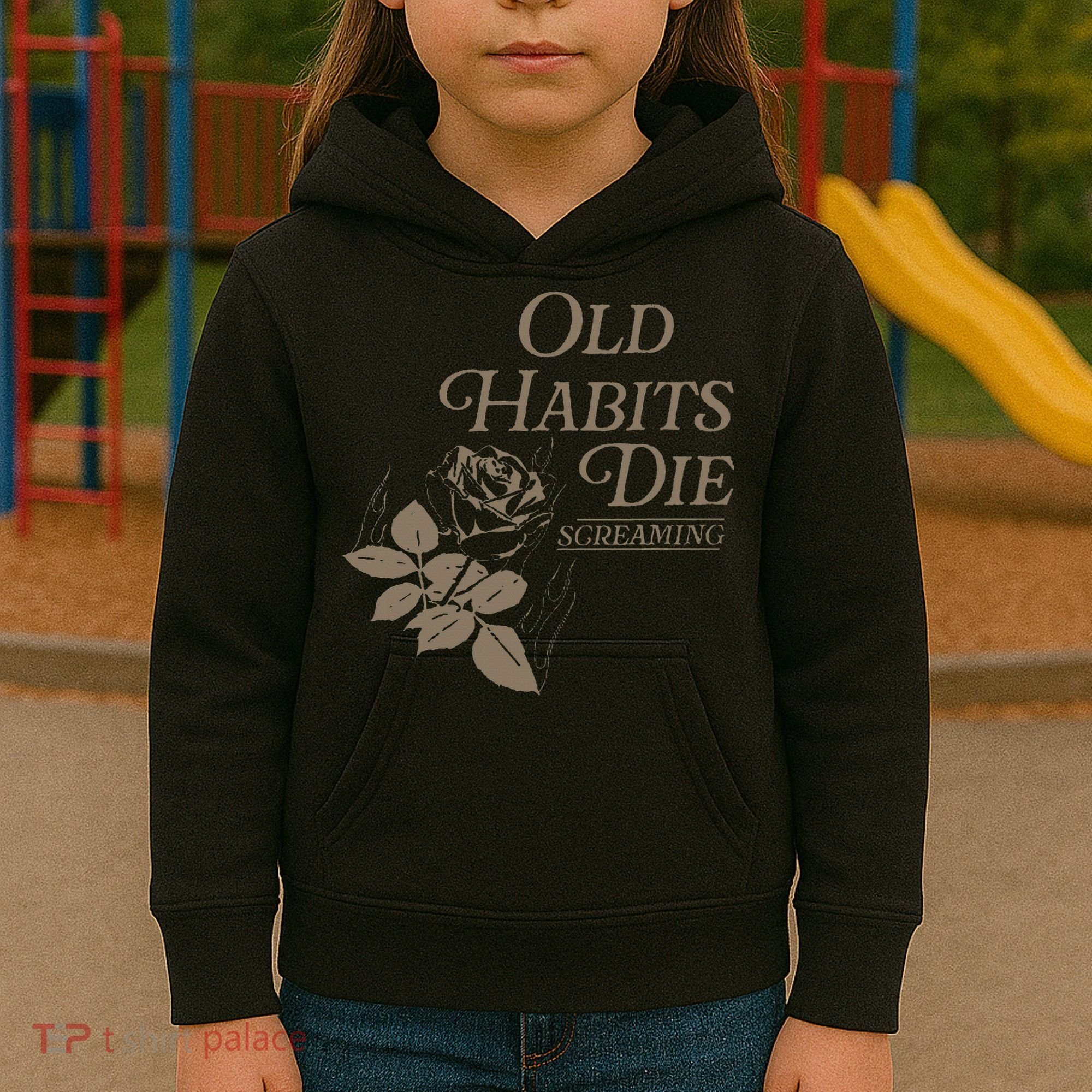 Old Habits Die Screaming Kids Hoodie