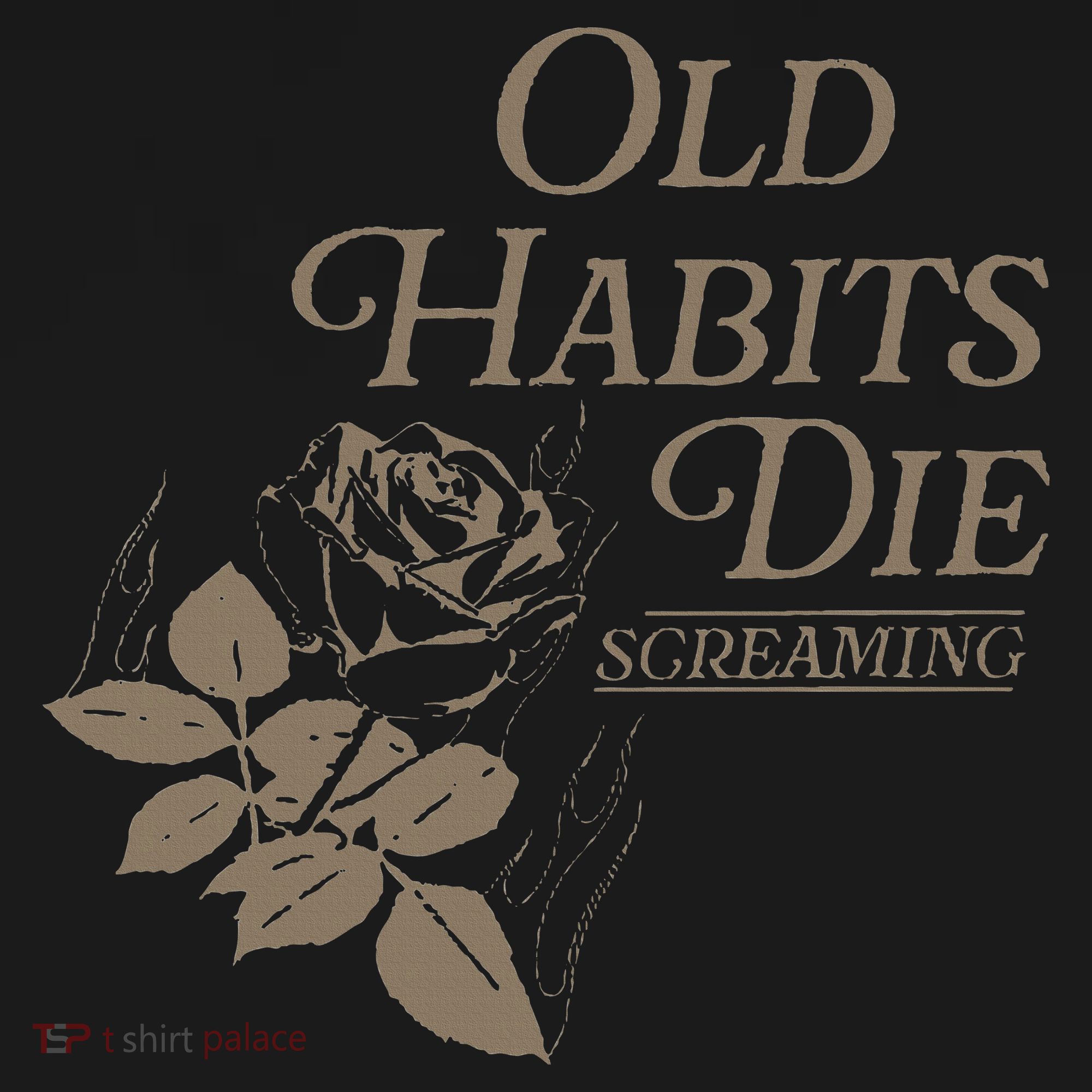 Old Habits Die Screaming Wool Snapback Cap