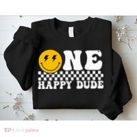 One Happy Dude Groovy 1st Birthday Party Family Matching Sweatshirt thumb 2