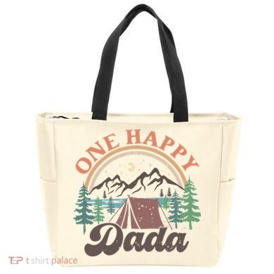 One Happy Dada Happy Camper 1st Birthday Camping Trip Tote Bag