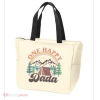 One Happy Dada Happy Camper 1st Birthday Camping Trip Tote Bag thumb 3