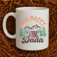 One Happy Dada Happy Camper 1st Birthday Camping Trip Coffee Mug thumb 2