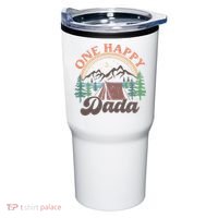 One Happy Dada Happy Camper 1st Birthday Camping Trip Tumbler thumb 0