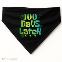One Hundred Days Later 100th Day Of School Teacher USA-Made Doggie Bandana thumb 0