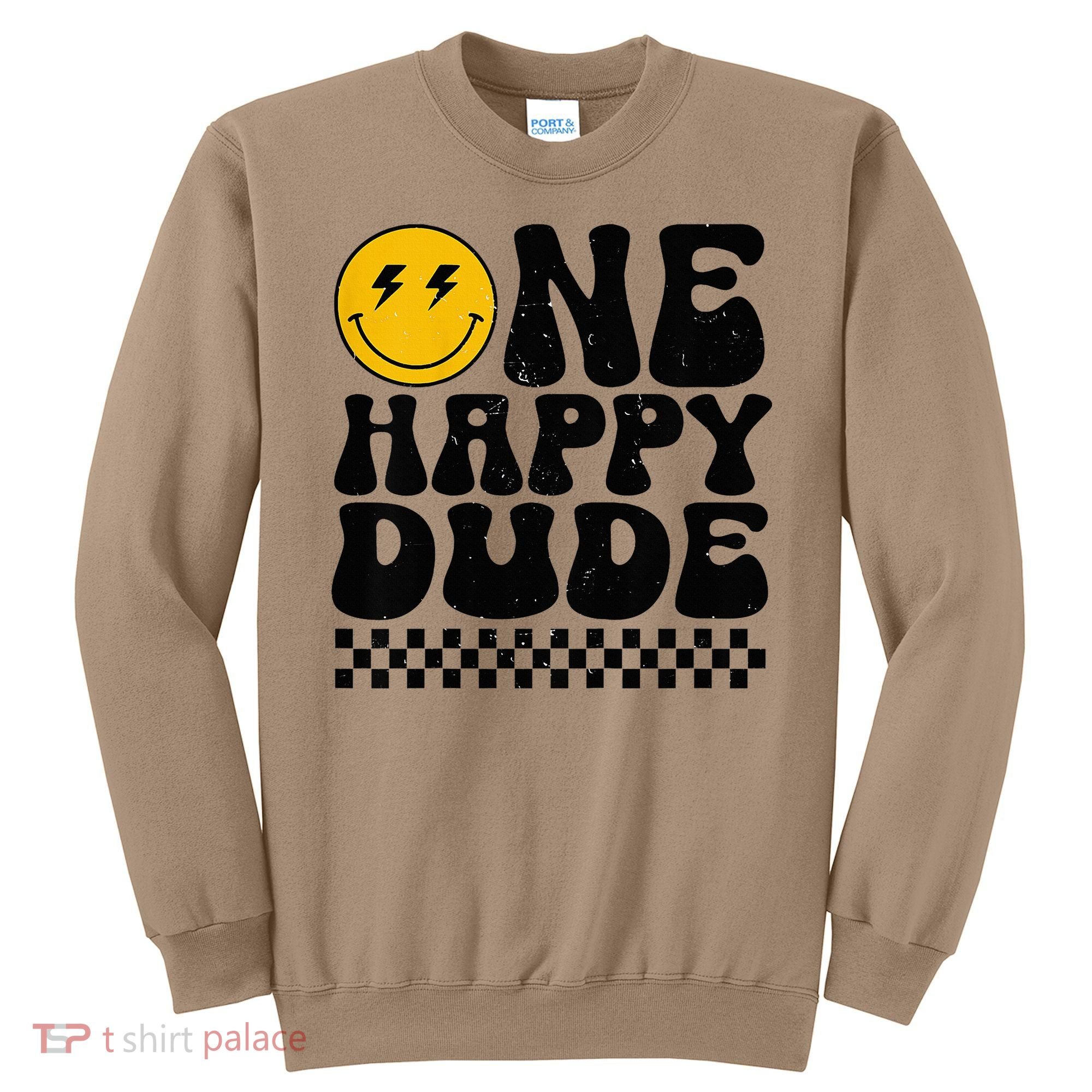 One Happy Dude 1st Birthday Family Matching Sweatshirt
